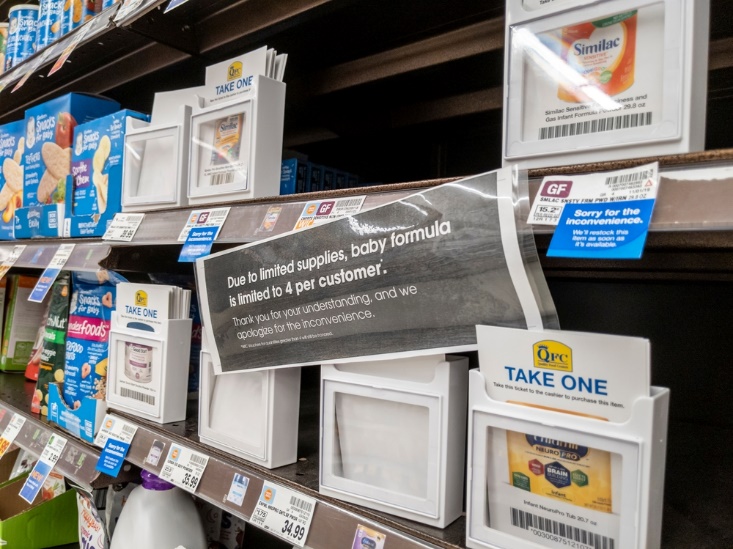 美国多地超市不得不对奶粉进行限购