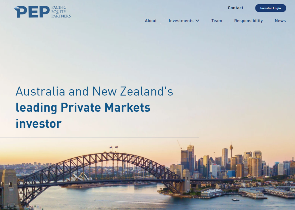 私募股权机构Pacific Equity Partners（PEP）